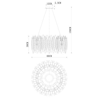 Люстра Divinare Amelie 6002/01 SP-8-6