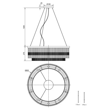 Люстра Divinare Brillante 6813/17 LM-10-1