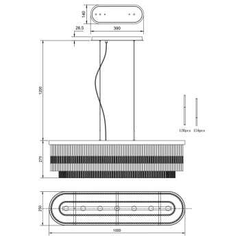 Люстра Divinare Brillante 6813/17 SP-7-1