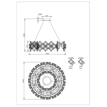 Люстра Divinare Rosalinda 7204/17 LM-8-4