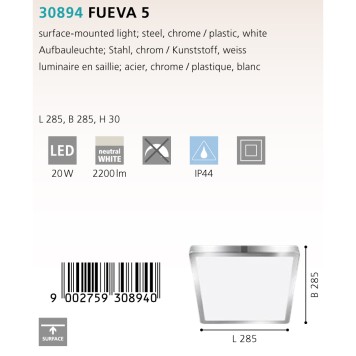 Светильник точечный Eglo Fueva 5 30894-1