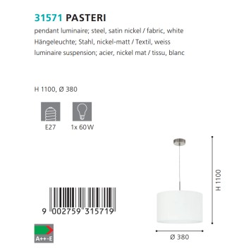 Люстра Eglo Pasteri 31571-2