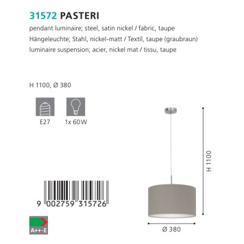 Люстра Eglo Pasteri 31572-1