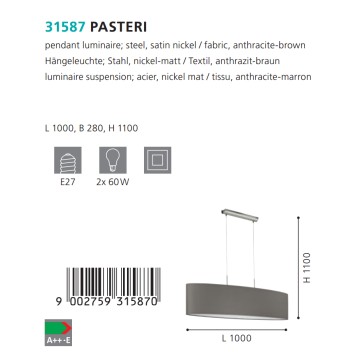 Люстра Eglo Pasteri 31587-1