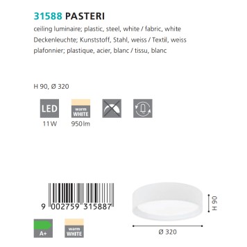 Светильник потолочный Eglo Pasteri 31588-2