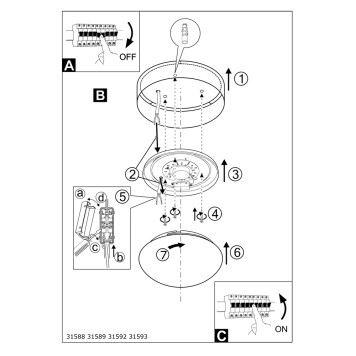 Светильник потолочный Eglo Pasteri 31589-4