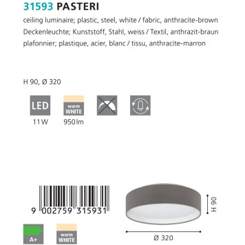 Светильник потолочный Eglo Pasteri 31593-2