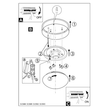 Светильник потолочный Eglo Pasteri 31593-3