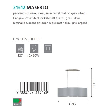Люстра Eglo Maserlo 31612-2