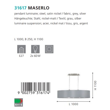Люстра Eglo Maserlo 31617-1