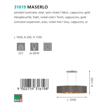 Люстра Eglo Maserlo 31619-2