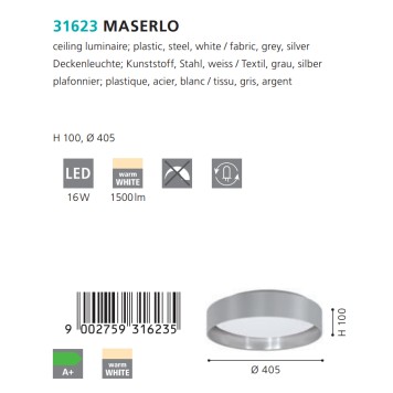 Светильник потолочный Eglo Maserlo 31623-2