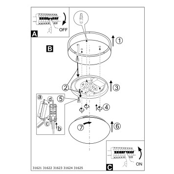 Светильник потолочный Eglo Maserlo 31623-3