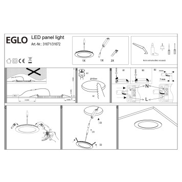 Светильник точечный Eglo Fueva 1 31671-3