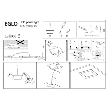 Светильник точечный Eglo Fueva 1 31673-3