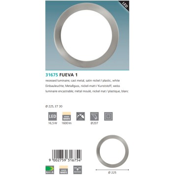 Светильник точечный Eglo Fueva 1 31675-2