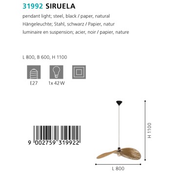 Люстра Eglo Siruela 31992-1