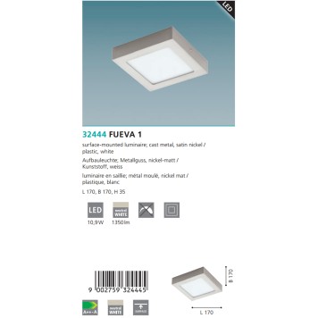 Светильник настенно-потолочный Eglo Fueva 1 32444-2