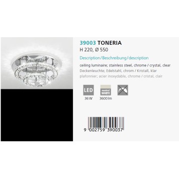 Светильник потолочный Eglo Toneria 39003-2