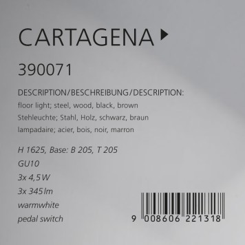 Торшер Eglo Cartagena 390071-3