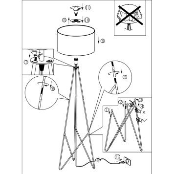 Торшер Eglo Camporale 39231-3