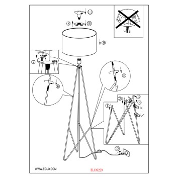 Торшер Eglo Camporale 39232-2