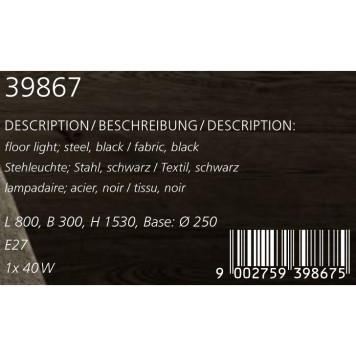 Торшер Eglo Granadillos 39867-2