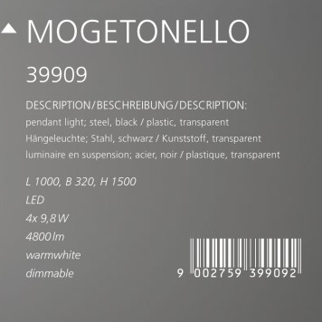 Люстра Eglo Mogetonello 39909-2