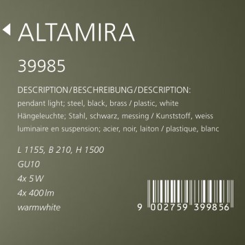 Люстра Eglo Altamira 39985-2