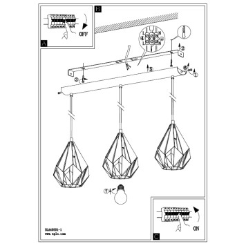 Люстра Eglo Carlton 1 43002-1