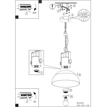 Люстра Eglo Lubenham 1 43162-1