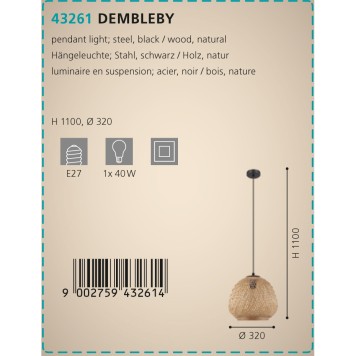 Люстра Eglo Dembleby 43261-1