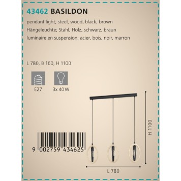 Люстра Eglo Basildon 43462-1