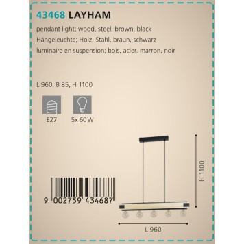 Люстра Eglo Layham 43468-3