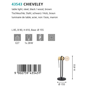 Лампа настольная Eglo Chieveley 43543-2