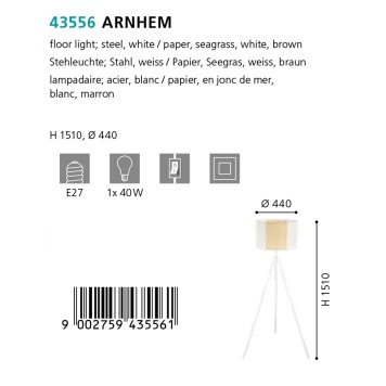 Торшер Eglo Arnhem 43556-1