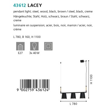 Люстра Eglo Lacey 43612-2