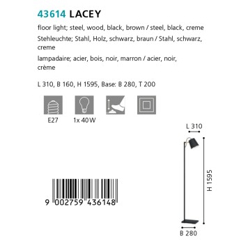 Торшер Eglo Lacey 43614-3