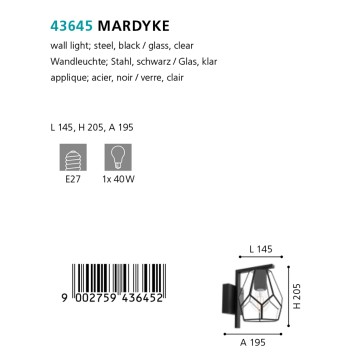 Бра Eglo Mardyke 43645-1