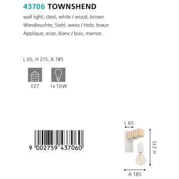 Бра Eglo Townshend 43706-3