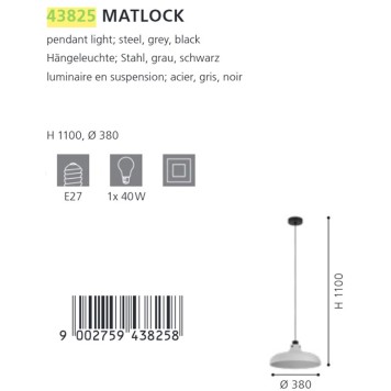 Люстра Eglo Matlock 43825-2