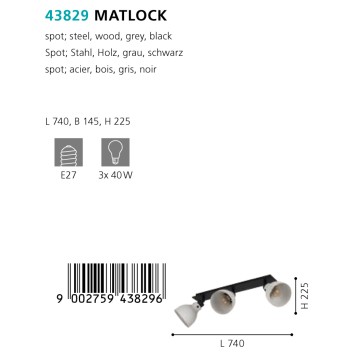 Спот Eglo Matlock 43829-5