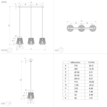 Люстра Eglo Hykeham 43853-4