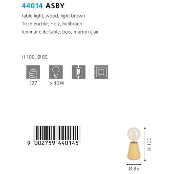 Лампа настольная Eglo Asby 44014-4