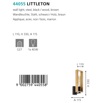 Бра Eglo Littleton 44055-1