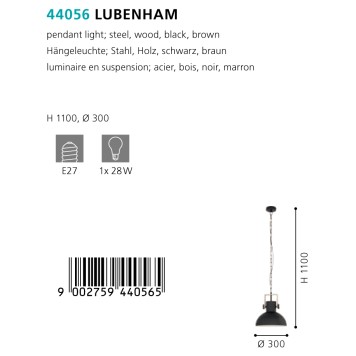 Люстра Eglo Lubenham 44056-2
