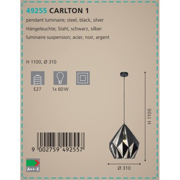 Люстра Eglo Carlton 1 49255-3