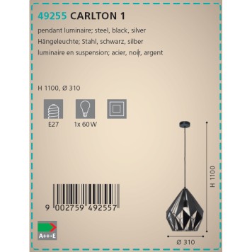 Люстра Eglo Carlton 1 49255-4