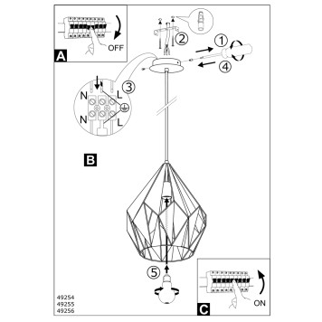 Люстра Eglo Carlton 1 49255-5