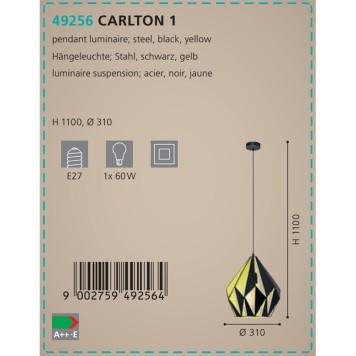 Люстра Eglo Carlton 1 49256-2